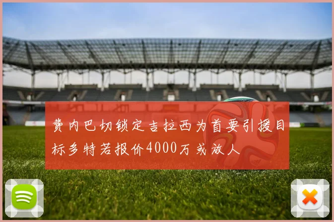 费内巴切锁定吉拉西为首要引援目标多特若报价4000万或放人